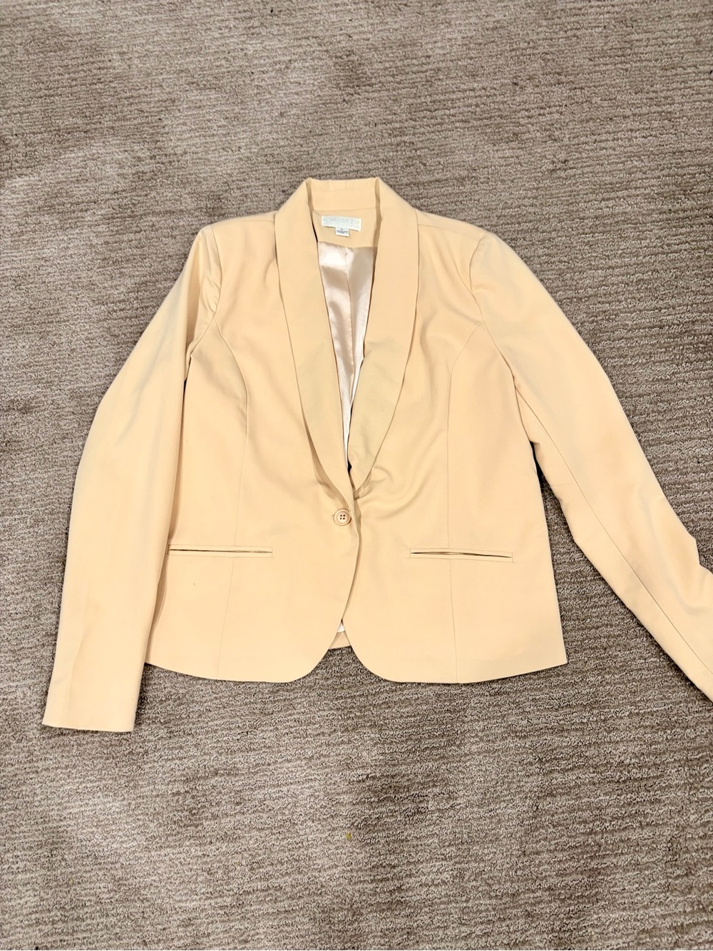 Forever 21 Women's Single-Button Blazer - Light Beige